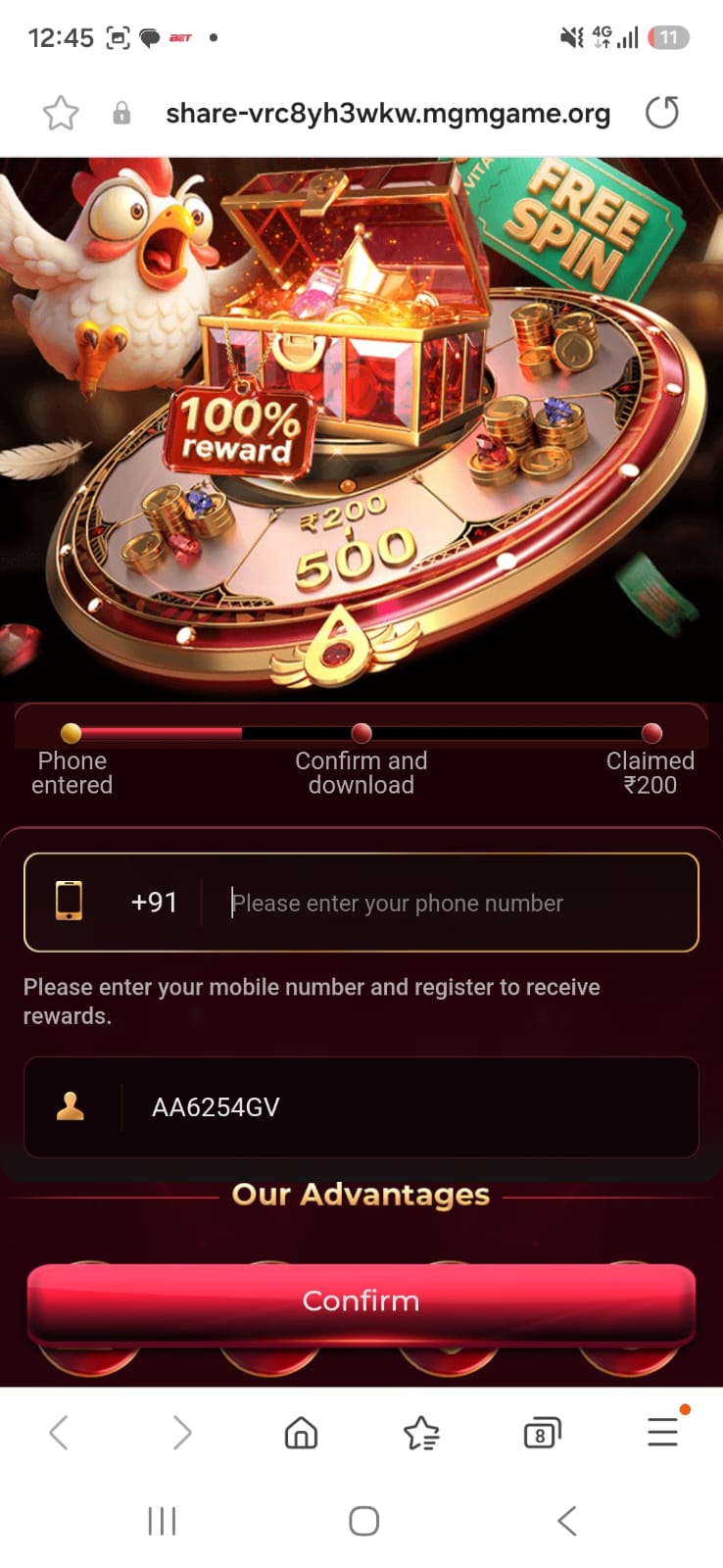MGM Game Dashboard and Features Overview